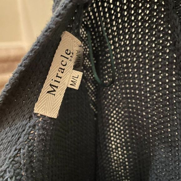 Miracle Women's Dark Green Long Sleeve Oversized Sweater Top Size M/L NWOT - Picture 12 of 12